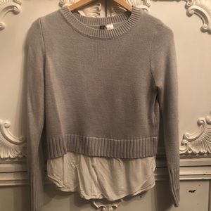 Sweater With faux layer